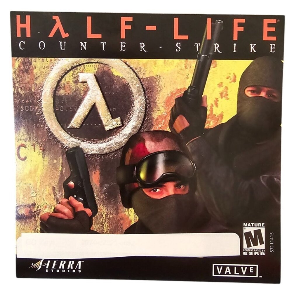 Half-Life Counter-Strike PC Game CD Includes Booklet Sierra Collectible  GA155
